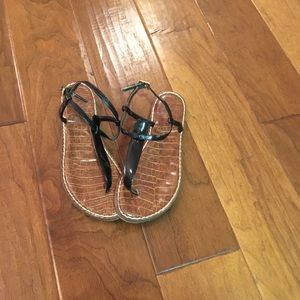 Shiny black Sam Edelman Sandals